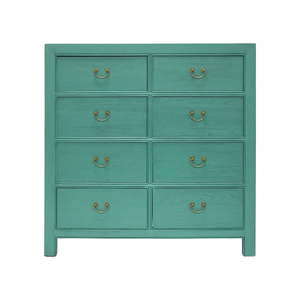 CABINET DRAWER 8DW TURQUOISE WASH MQZ-29