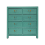 CABINET DRAWER 8DW TURQUOISE WASH MQZ-29