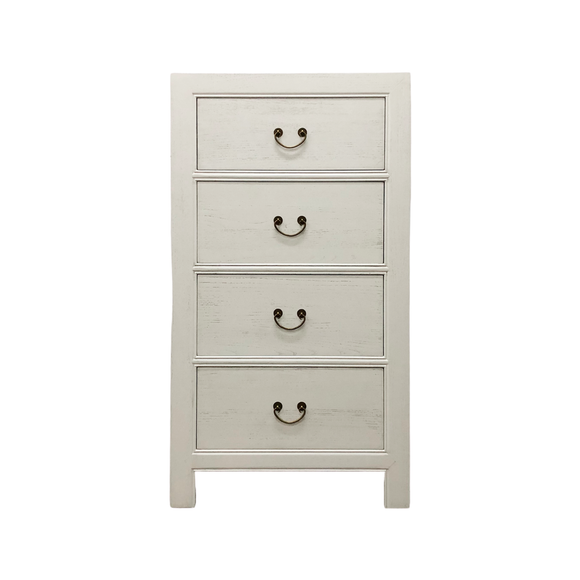 CABINET DRAWER NARROW 4DW WHITE WASH MQZ-44