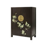 SHOE CABINET FLEUR 2DR DARK WOOD MQZ-38