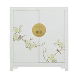 SHOE CABINET FLEUR 2 DOORS WHITE WASH MQZ-13