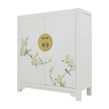 SHOE CABINET FLEUR 2 DOORS WHITE WASH MQZ-13