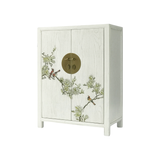 SHOE CABINET FLEUR 2DR WHITE WASH MQZ-38