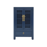 CABINET LATTICE 1DW2DR BLUE WASH MQZ-26