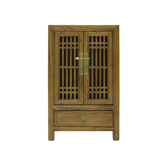 CABINET LATTICE 1DW2DR LIGHT WOOD MQZ-26