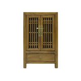 CABINET LATTICE 1DW2DR LIGHT WOOD MQZ-26