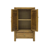 CABINET LATTICE 1DW2DR LIGHT WOOD MQZ-26