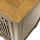CABINET LATTICE 1DW2DR LIGHT WOOD MQZ-26