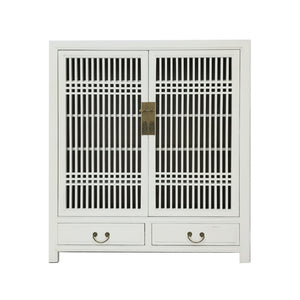 CABINET LATTICE 2DW2DR WHITE WASH MQZ-35