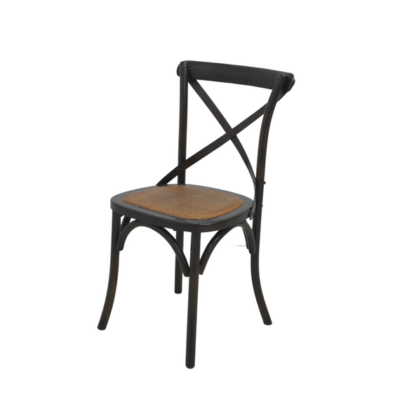 CHAIR DINING CROSSBACK BLACK MQZ-207