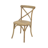 CHAIR DINING CROSSBACK NATURAL RAW MQZ-207