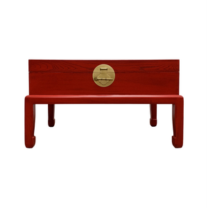 COFFEE TABLE CHEST ORIENT RED WASH MQZ-24