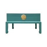 COFFEE TABLE CHEST ORIENT TURQUOISE WASH MQZ-24