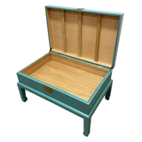 COFFEE TABLE CHEST ORIENT TURQUOISE WASH MQZ-24