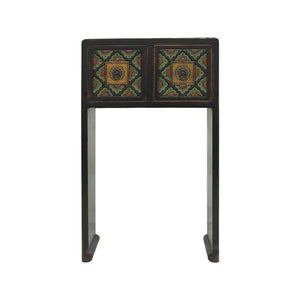 CONSOLE TABLE PAINTED 2DW 4CH-15