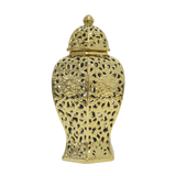 CUTWORK HEX JAR GOLD