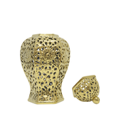 CUTWORK HEX JAR GOLD