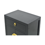 CABINET ORIENT 1DW2DR BLACK WASH MQZ-08