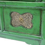 CABINET RATTAN 3DW2DR GREEN