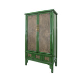 CABINET RATTAN 3DW2DR GREEN