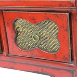 CABINET RATTAN 3DW2DR RED