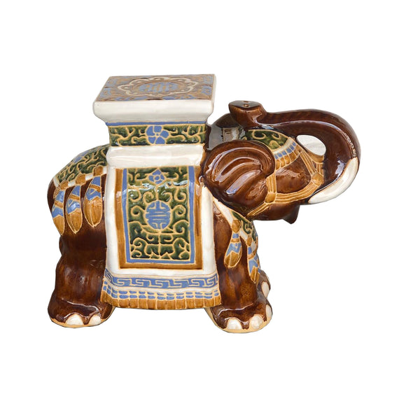 CERAMIC ELEPHANT BROWN #201908