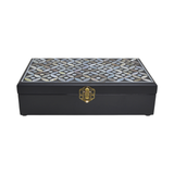 JEWELRY BOX SHELL COIN  BLACK