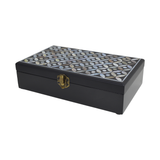 JEWELRY BOX SHELL COIN  BLACK