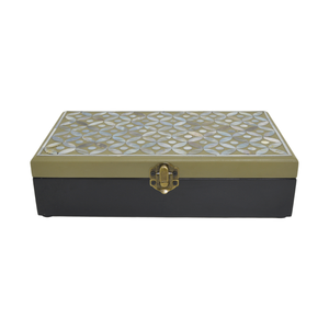 JEWELRY BOX SHELL COIN GREY
