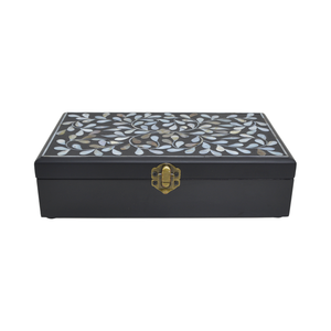 JEWELRY BOX SHELL VINE BLACK