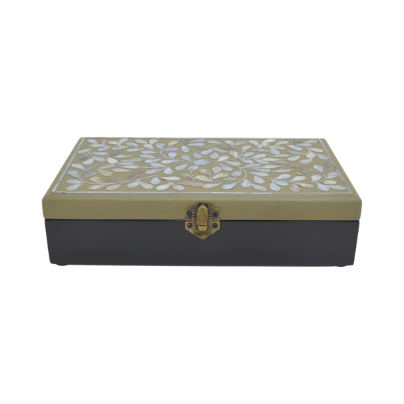 JEWELRY BOX SHELL VINE GREY