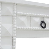 WHITE CARVED WOODEN CONSOLE TABLE 3DW