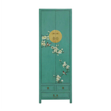 NARROW CABINET FLEUR TURQUOISE WASH MQZ-37