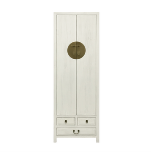 NARROW CABINET ORIENT WHITE WASH MQZ-37