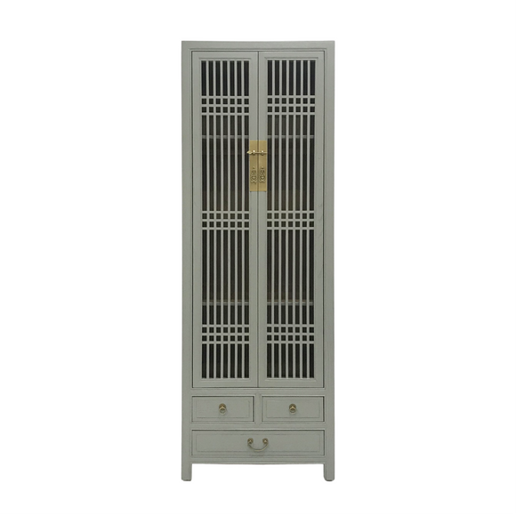 NARROW CABINET LATTICE GREY WASH MQZ-12