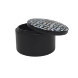 ROUND BOX SHELL COIN BLACK L