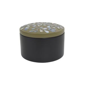 ROUND BOX SHELL VINE GREY L