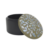ROUND BOX SHELL VINE GREY L