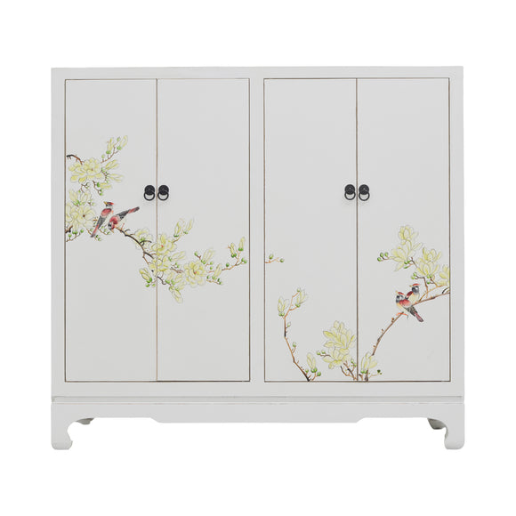 SHOE CABINET FLEUR PAINTED 4DR WHITE MQZ-213