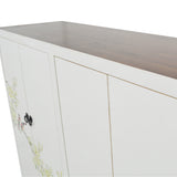 SHOE CABINET FLEUR PAINTED 4DR WHITE MQZ-213