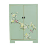 SHOE CABINET FLEUR PAINTED 2DR MINT