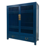 CABINET LATTICE 2DW2DR BLUE WASH MQZ-35