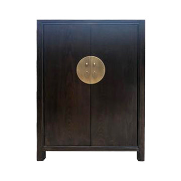 SHOE CABINET ORIENT 2DR DARK WOOD MQZ-38