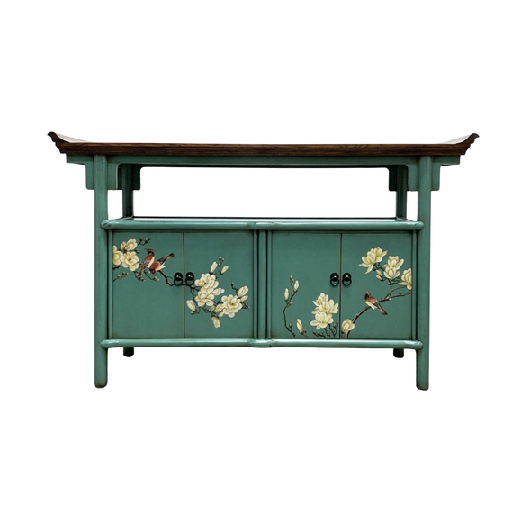 SIDEBOARD FLEUR 4DR CURVED TOP TURQUOISE 5CH-29
