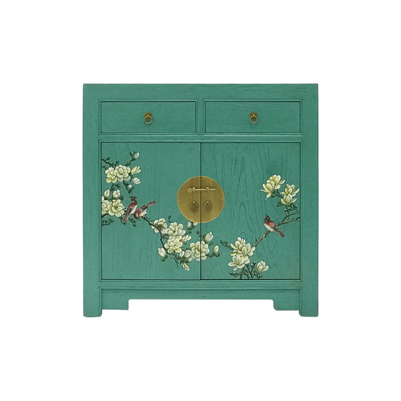 SIDEBOARD FLEUR 2DW2DR TURQUOISE WASH MQZ-40