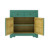 SIDEBOARD FLEUR 2DW2DR TURQUOISE WASH MQZ-40