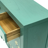 SIDEBOARD FLEUR 2DW2DR TURQUOISE WASH MQZ-40