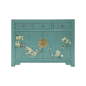 SIDEBOARD FLEUR 3DW2DR TURQUOISE WASH MQZ-43