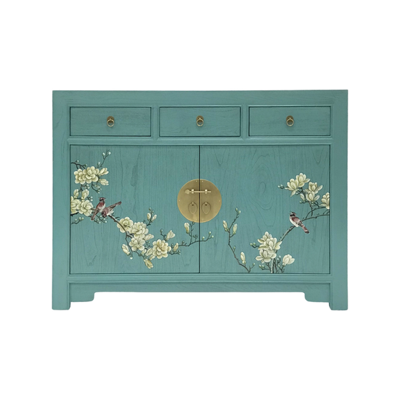 SIDEBOARD FLEUR 3DW2DR TURQUOISE WASH MQZ-43