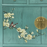 SIDEBOARD FLEUR 3DW2DR TURQUOISE WASH MQZ-43